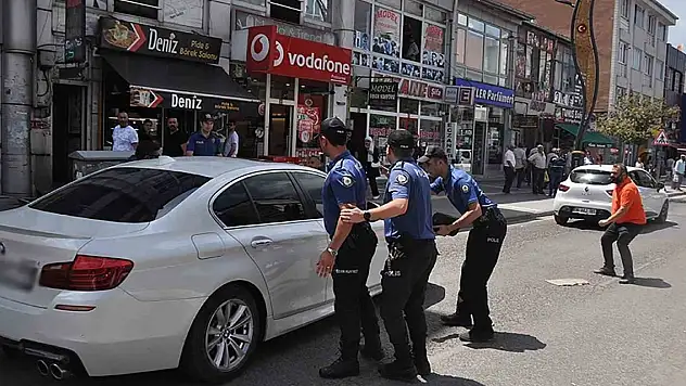 Polisin dur ihtarına uymayınca kovalamaca yaşandı