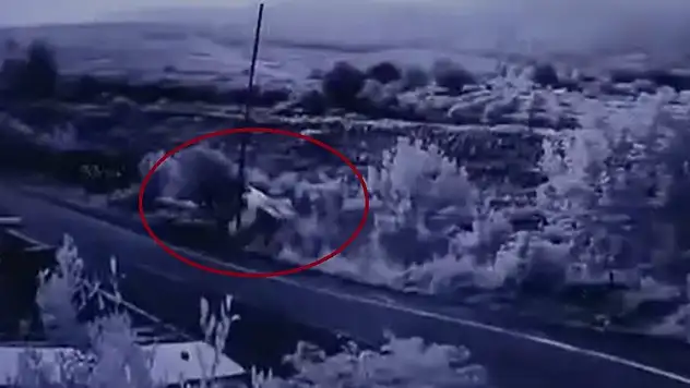 Aracıyla bahçeye uçtu