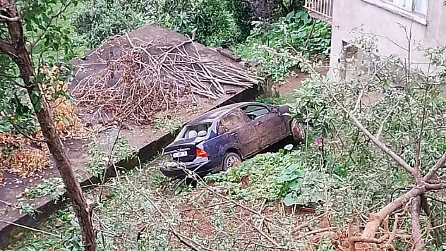 Seyir halindeyken kalp krizi geçirerek şarampole yuvarlandı