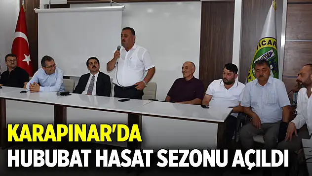 Karapınar'da hububat hasat sezonu açıldı