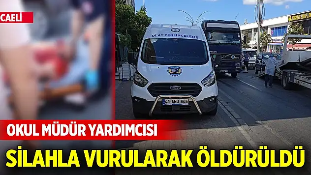 Kocaeli'de lise müdür yardımcısı otomobilinde vurularak öldürüldü