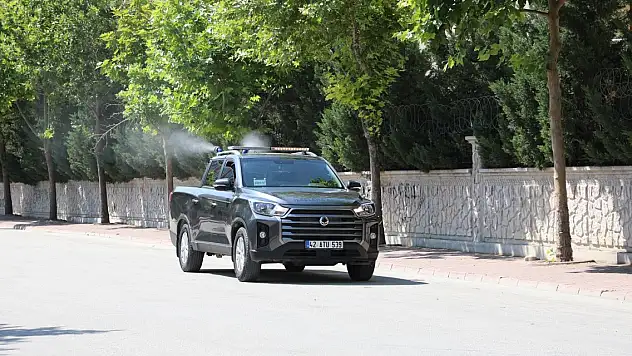 Karatay'da yaz dönemi ilaçlama çalışmaları sürüyor