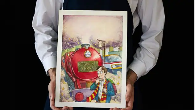 Harry Potter'ın ilk baskısı için yapılan çizim rekor fiyata alıcı buldu