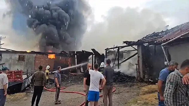 Tokat'ta korkutan yangın