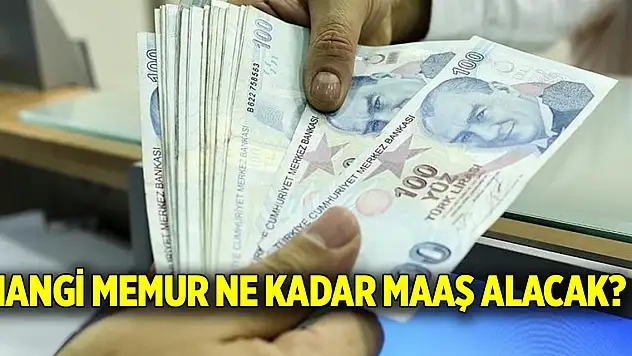 Hangi memur ne kadar maaş alacak