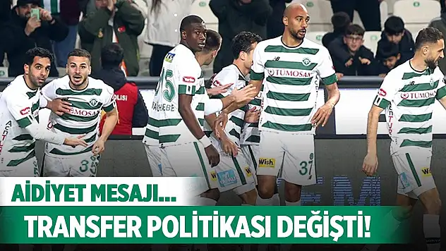 Konyaspor'da transfer politikasındaki değişim!