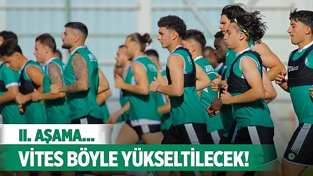 Konyaspor'da tempo başlıyor!