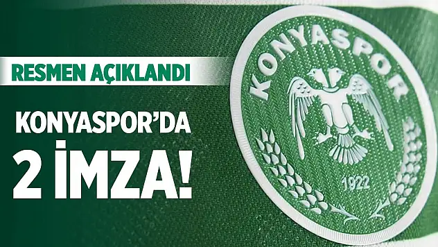 Konyaspor'da iç transferde 2 imza!