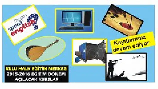 Kulu'da Halk Eğitim Merkezi kurs kayıtları başladı