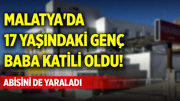 Malatya'da 17 yaşındaki genç baba katili oldu! Abisini de yaraladı