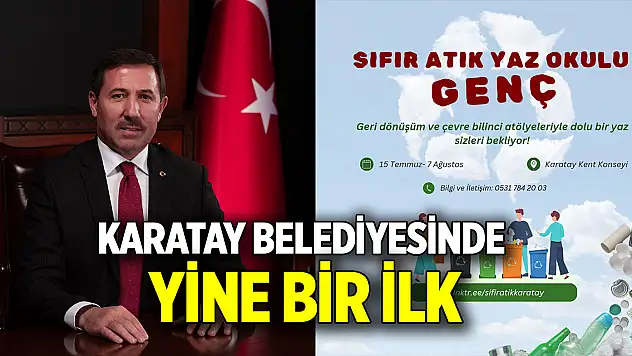 Karatay'dan Türkiye'de bir ilk daha