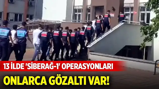 13 ildeki 'Siberağ-1' operasyonları... 35 şüpheli yakalandı