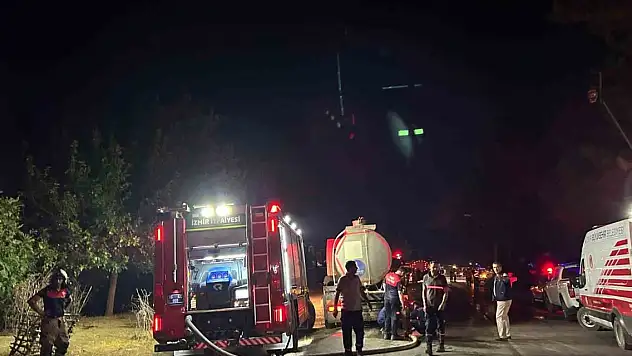 İzmir'deki orman yangını 10 saattir sürüyor