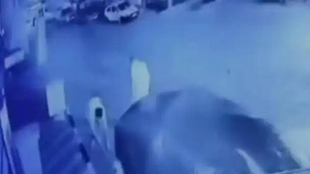 Köpeğe sopalı saldırı kamerada