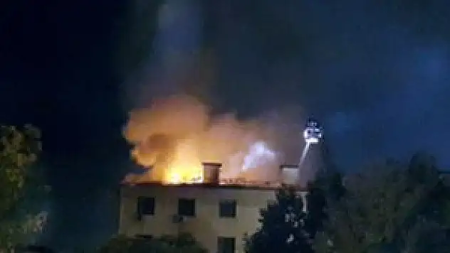 Astsubay orduevinde korkutan yangın