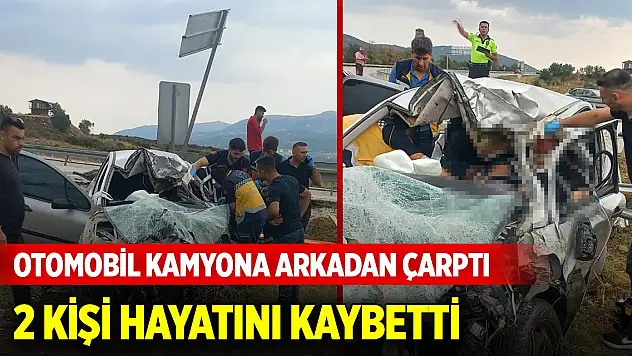Isparta'da otomobil kamyona arkadan çarptı: 2 ölü