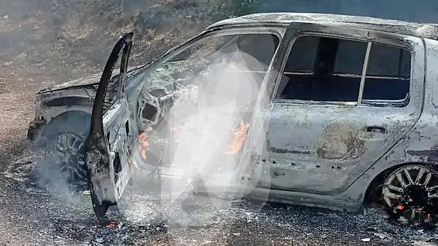 Yanan araçta bulunan  kişi yaşamını yitirdi