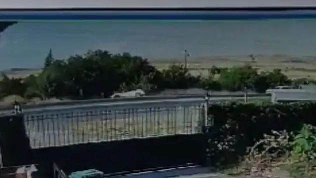 Hızını alamayan otomobil bahçeye uçtu