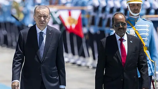 Erdoğan, Somali Cumhurbaşkanı Hasan Şeyh Mahmud ile görüştü