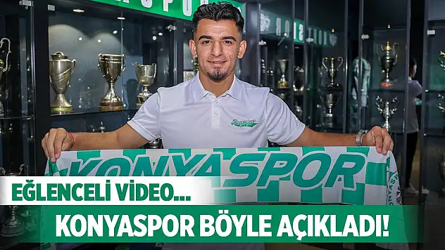Konyaspor, Melih Bostan'ı bu videoyla açıkladı