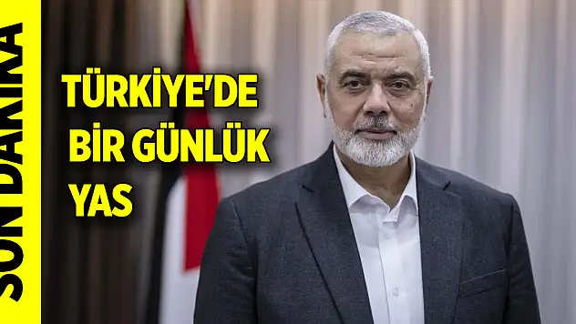Türkiye'de Haniye için bir günlük yas