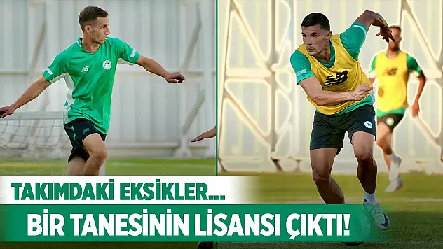 Konyaspor'da oynamayacak futbolcular belli oldu!