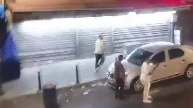 Şişli'de silahlı kavga kamerada