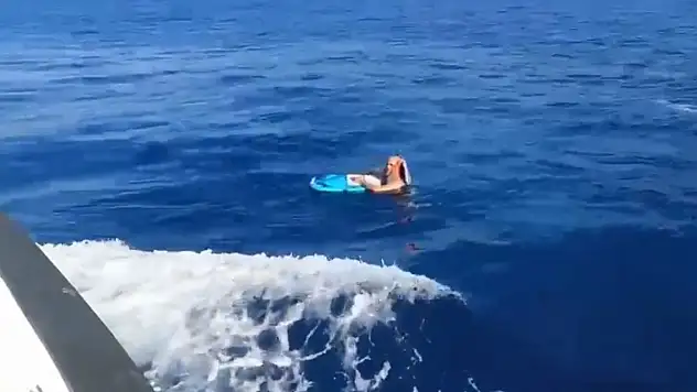 Cezaevine dönmedi, yüzerek kaçarken yakalandı