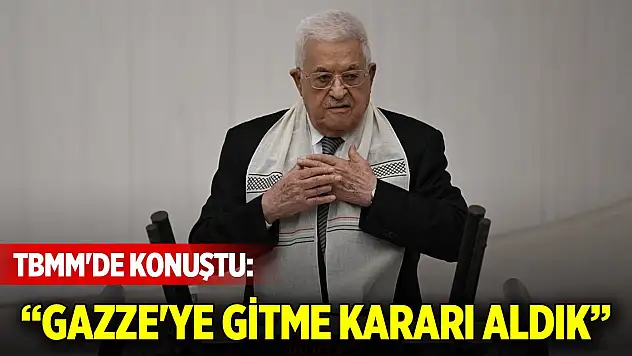Son Dakika! Mahmud Abbas, TBMM'de konuştu: Gazze'ye gitme kararı aldık