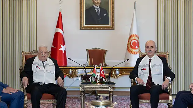 TBMM Başkanı Kurtulmuş, Filistin Devlet Başkanı Abbas ile görüştü