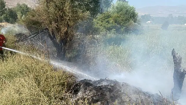 Erzincan'daki yangın büyümeden söndürüldü