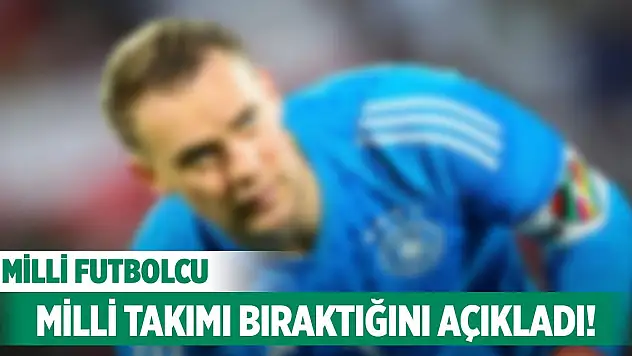 Milli futbolcu Milli Takımı bıraktığını açıkladı!