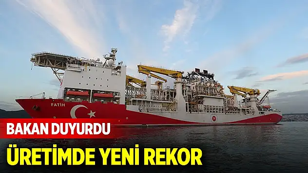 Doğal gaz ve petrol üretiminde yeni rekor