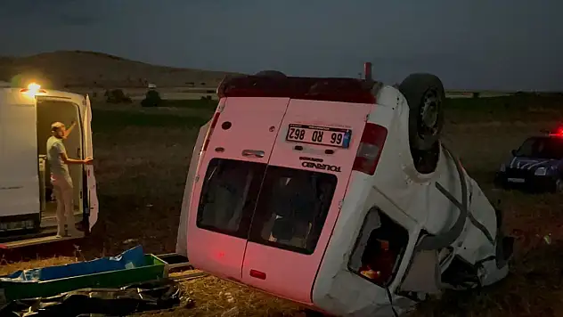 Kayseri'de hafif ticari araç şarampole devrildi, 1 kişi öldü, 3 kişi yaralandı