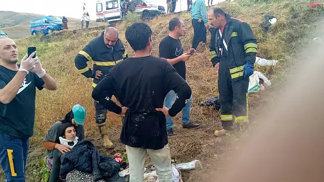 Tarım işçilerinin taşındığı kamyonet devrildi: 12 yaralı