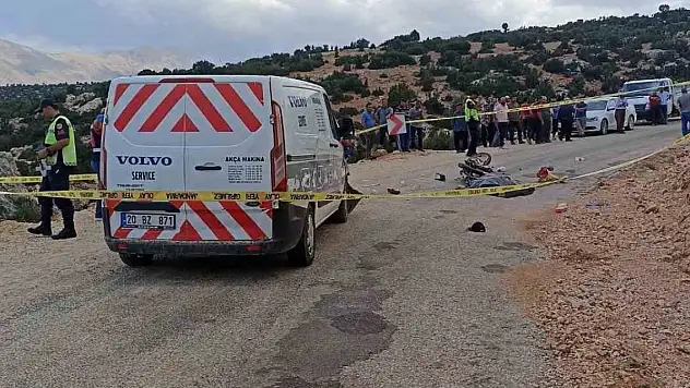 Motosiklet kazası: 1 ölü