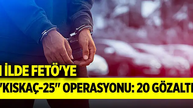 11 ilde FETÖ'ye 'Kıskaç-25' operasyonu: 20 gözaltı