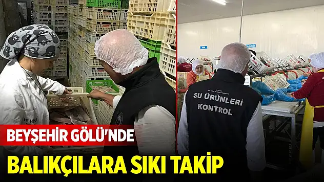 Beyşehir Gölü'nde balıkçılara sıkı takip
