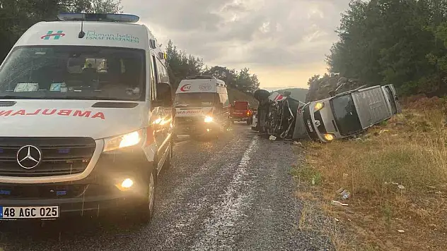 Muğla'da 2 kaza, 1 ölü, 14 yaralı