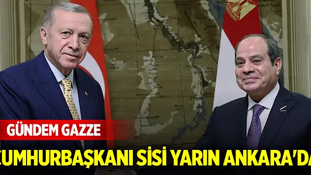 Mısır Cumhurbaşkanı Sisi yarın Ankara'ya geliyor