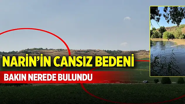 Narin'in cansız bedeni bakın nerede bulundu