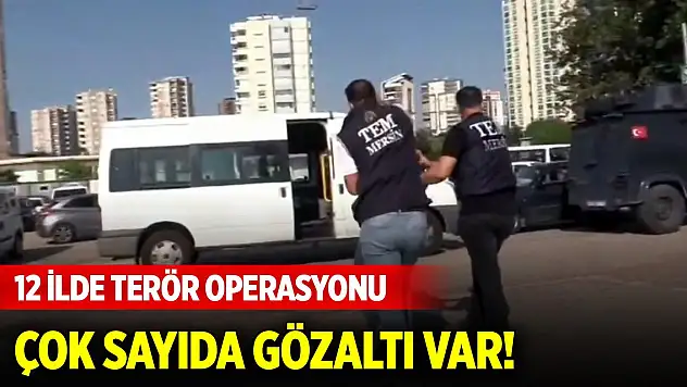 12 ilde bölücü terör örgütüne operasyon: 33 gözaltı