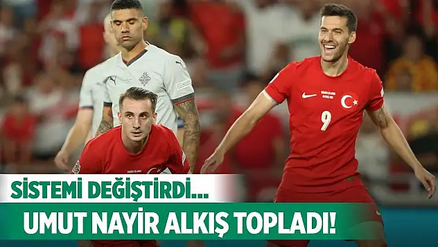 Konyasporlu Umut, Milli Takım'da göğüs kabarttı!