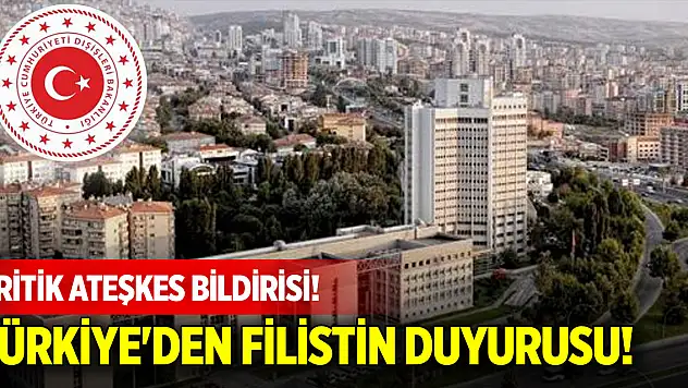 Türkiye'den son dakika Filistin duyurusu! Kritik ateşkes bildirisi! Tüm ülkelere çağrı