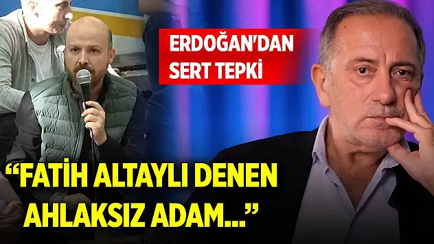 Erdoğan'dan sert tepki Fatih Altaylı denen ahlaksız adam...