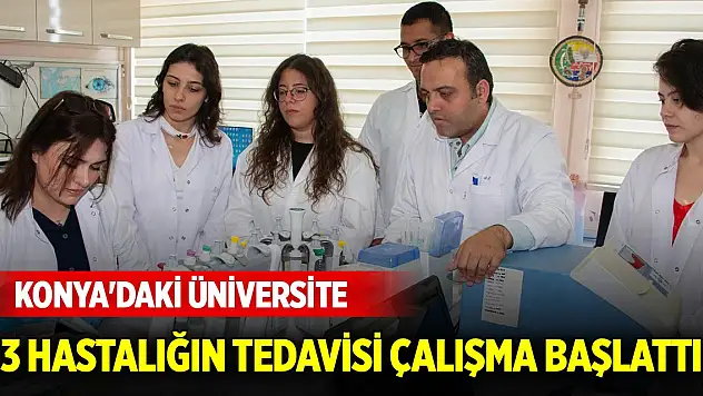 Konya'daki üniversite 3 hastalığın tedavisi için bitkisel ilaçlar araştırıyor