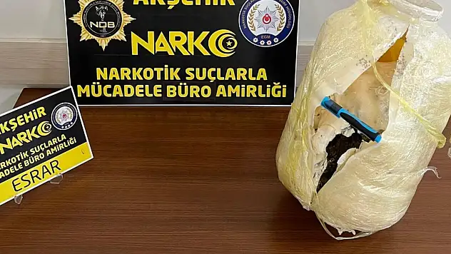 Konya'da 2 kilo 750 gram esrar ele geçirildi