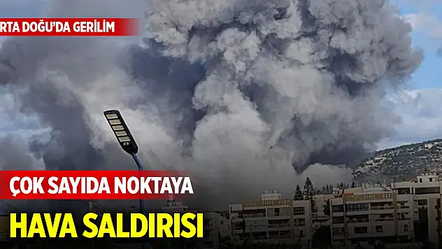İsrail ordusu, Lübnan'da çok sayıda noktaya hava saldırısı düzenledi