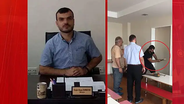 Kadın müdür yardımcısının odasının kapısını kırdıran okul müdürü açığa alındı