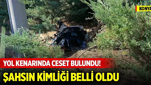 Konya'da yol kenarında ceset bulundu! Şahsın kimliği belli oldu
